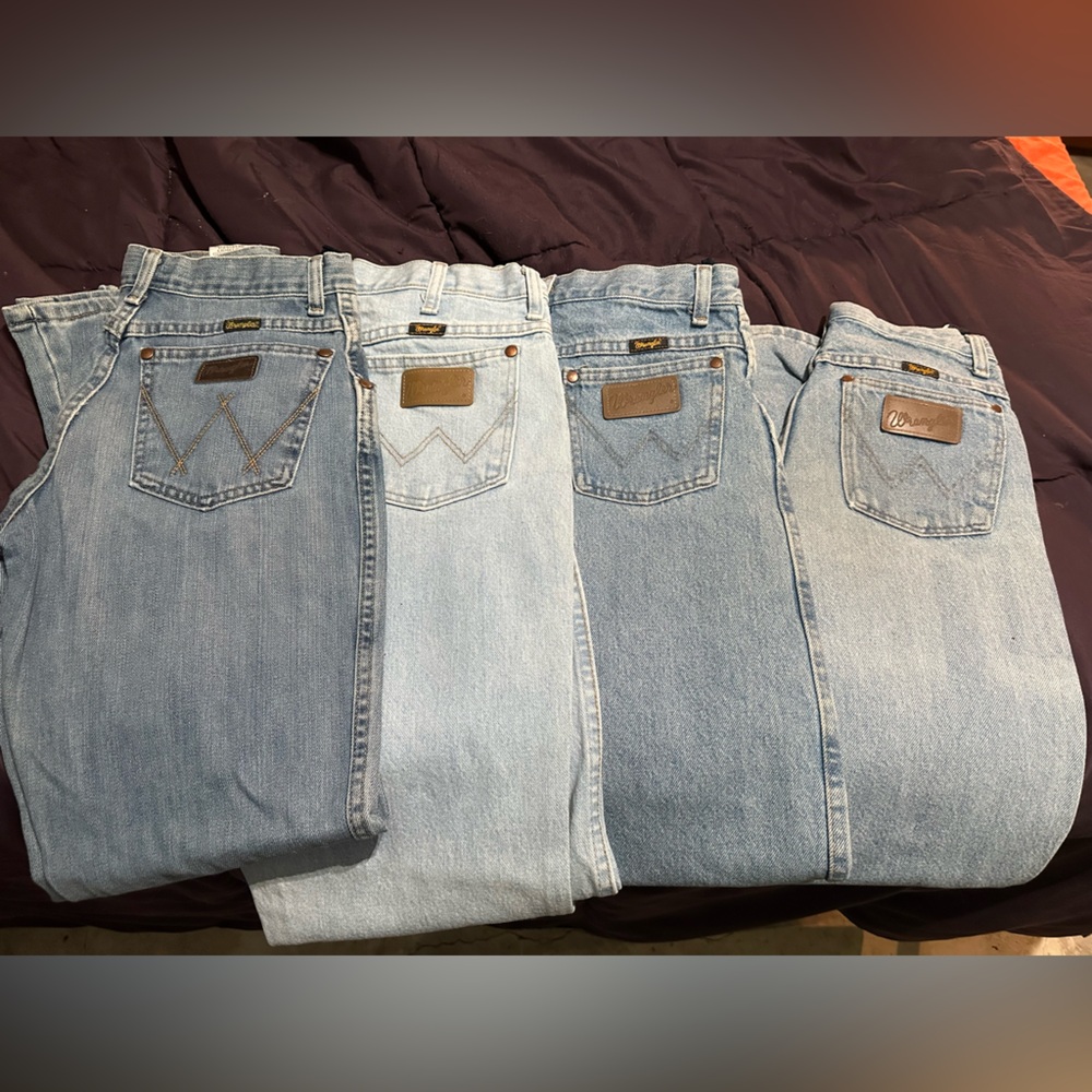 Wrangler Kids Light Blue Denim Jeans - 4-Pack Variety